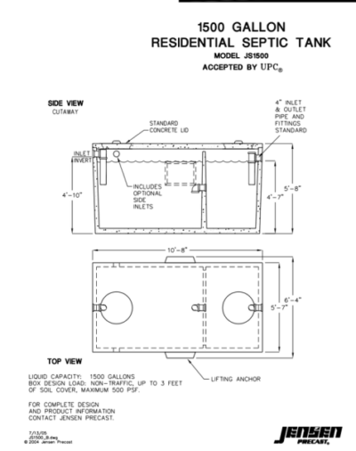 septic tank Jensen - Fox Agriculture and Technology