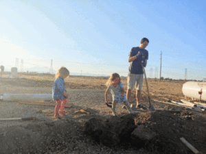 digging with girls